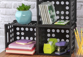 walmart sterilite stackable storage crate
