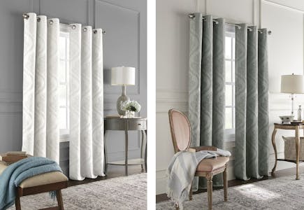 Broadhaven Seville Damask Curtain Panel