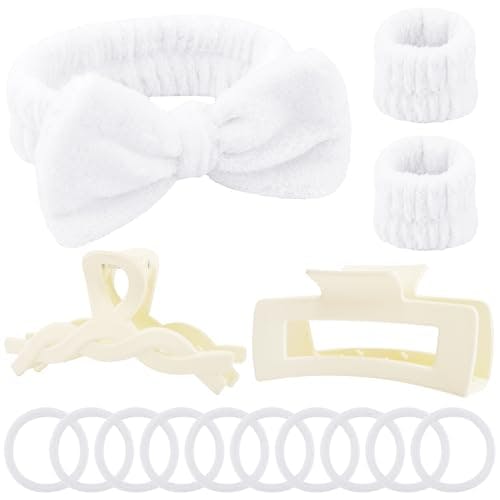 Spa Headband and Wristband Set