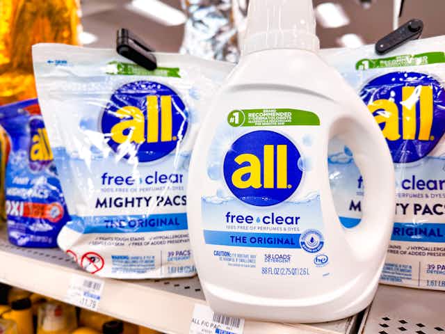 All Laundry Detergent, Only $8.99 at CVS (Reg. $20.49) card image