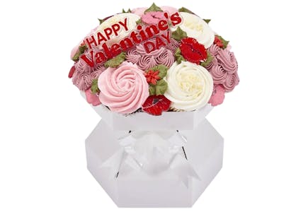 Blush Floral Cupcake Bouquet