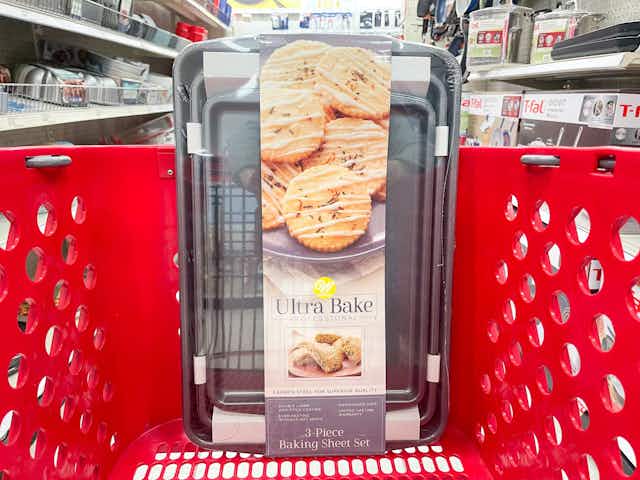 Wilton Ultra Bake Pro 3-Piece Cookie Sheet Set, Only $12.34 at Target card image