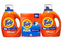 3 Tide Detergents (144 Loads)