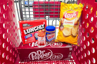 target matchup groceries in shopping cart