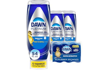 Dawn Platinum Dish Soap 3-Pack
