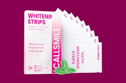 Back on Amazon: Teeth Whitening Strips 28-Pack, as Low as $0.99 card image