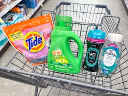 tide downy gain products in walgreens cart