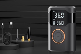 Portable Tire Inflator, Just $12.99 After 50% Off Amazon Promo Code card image