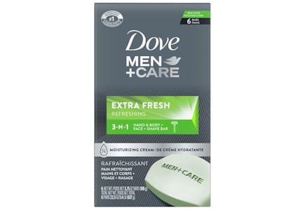 2 Dove Men+Care Bar Soap Packs