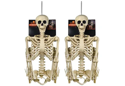 2 Posable 5-Foot Skeletons