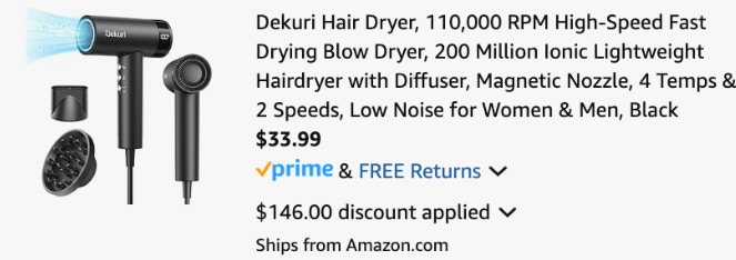 Cart hair dryer