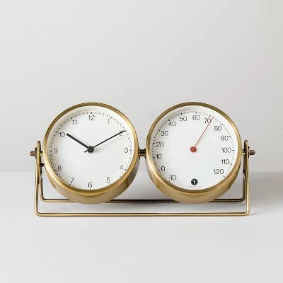 Hearth & Hand Clock & Thermometer