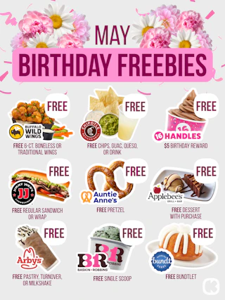 May birthday freebies 2026