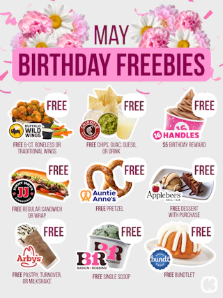 May birthday freebies 2026
