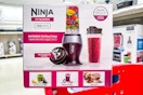 ninja fit blender set sitting on a target cart