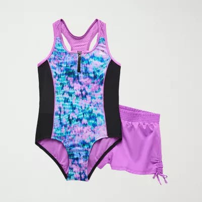 Kids' Tie Dye One-Piece Swimsuit