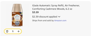 Glade Amazon receipt
