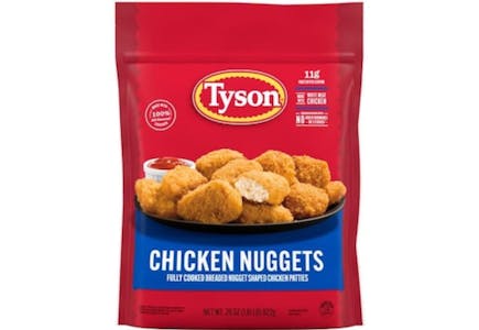 2 Tyson Chicken Nugget Bags