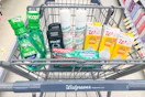 walgreens groceries in a shopping cart