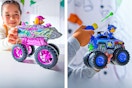 2 lifestyle images of Paw Patrol Rescue toys (Skye & Chase)