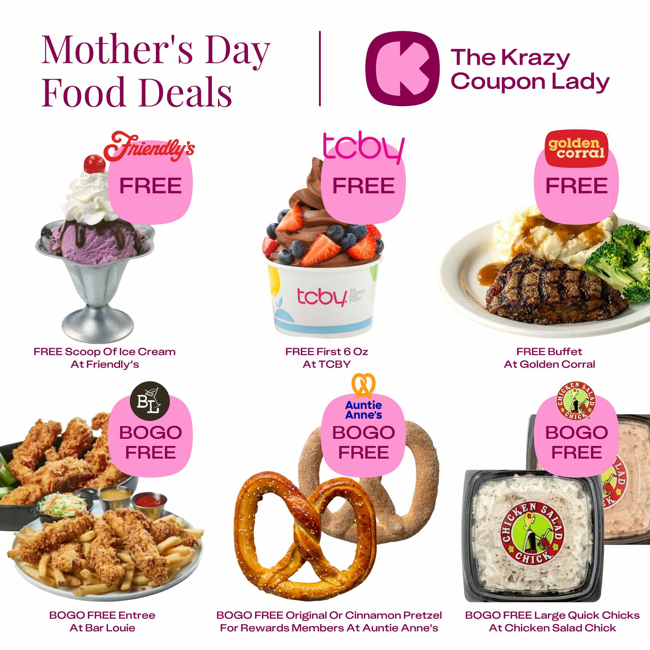 Mothers Day Food Deals