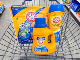 arm & hammer laundry items in walgreens cart