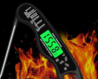 a digital meat thermometer 