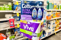 Cottonelle, Viva, and Dawn Household Essentials, Only $4.49 Each at CVS card image