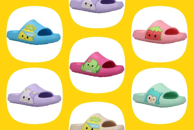 New Squishmallows Slide Sandals, Just $15 at Walmart card image