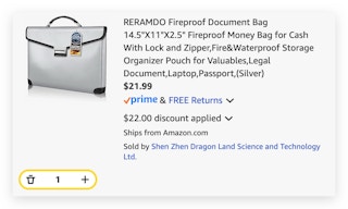 Fireproof Document Bag