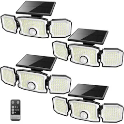 Solar Motion Sensor Lights 4-Pack