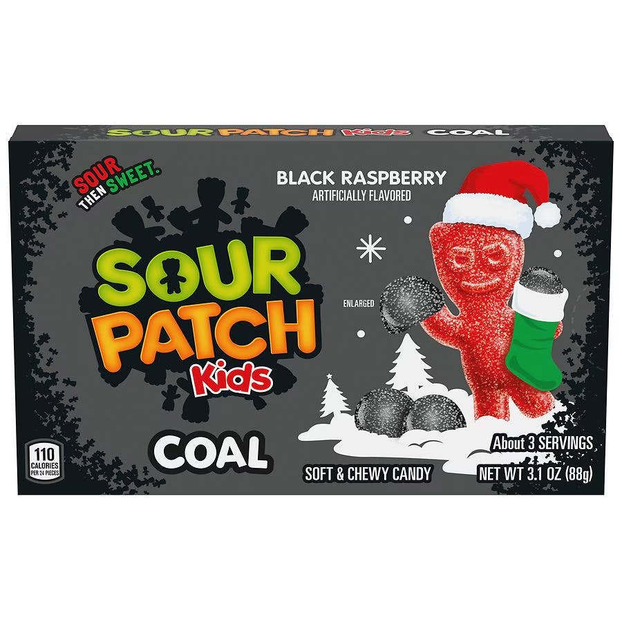 3 Sour Patch Coal Candy Boxes