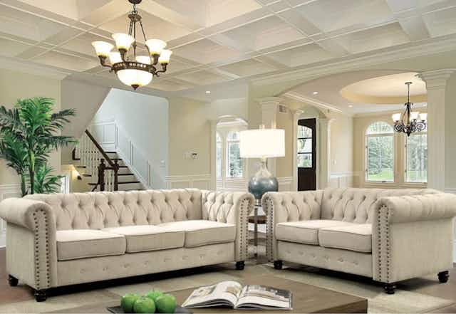 Bosworth Cheadle Living Room Set, $790 Shipped at Wayfair (Reg. $2,605) card image