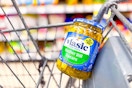 jar of vlasic pickles in a cart
