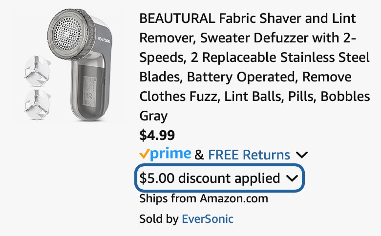 BEAUTURAL Fabric Shaver and Lint Remover, Sweater Defuzzer