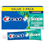 Crest + Scope Toothpaste 3-Pack