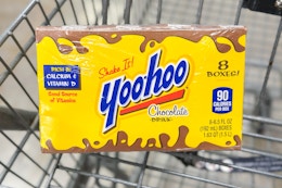 yoohoo drinks in shopping cart