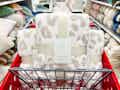 Three cheetah Threshold throw blankets in Target shopping cart