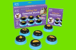 Hunger for Words: Talking Pet Word Buttons, $16.80 at Chewy (Reg. $40) card image