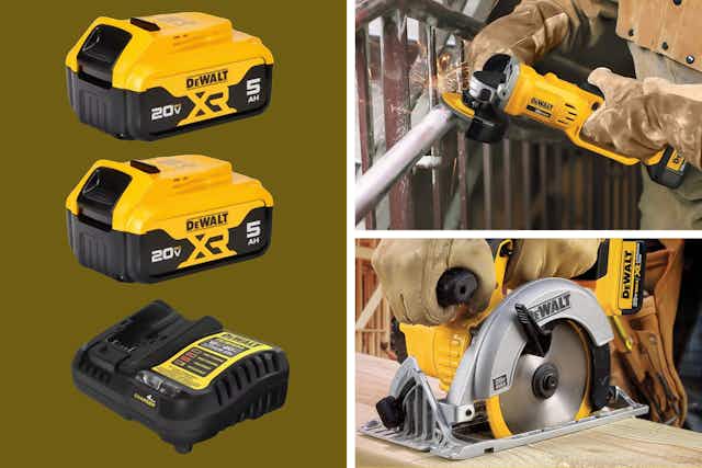 Get $278 of Free Dewalt Tools at Lowe’s With a Battery Kit Purchase card image