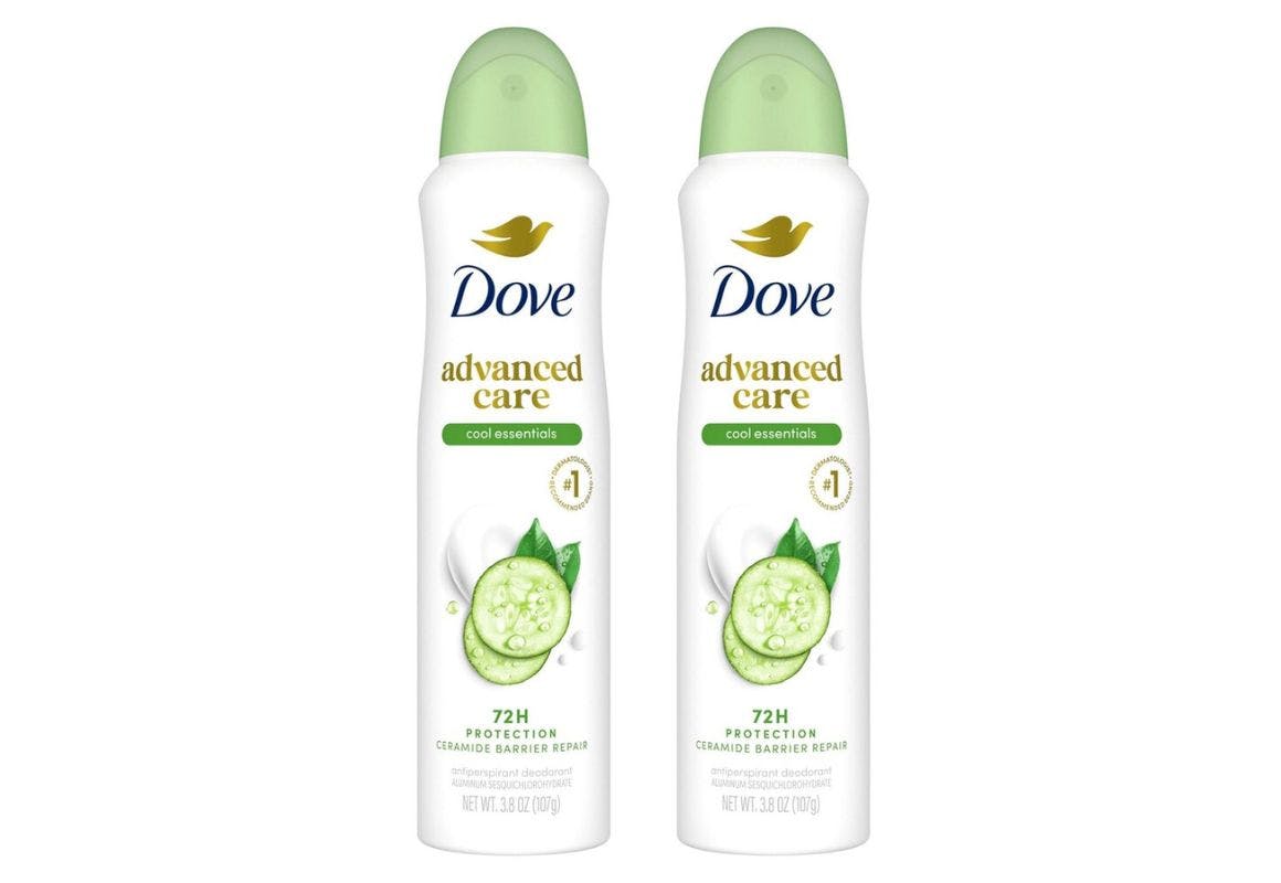 2 Dove Deodorant Dry Sprays