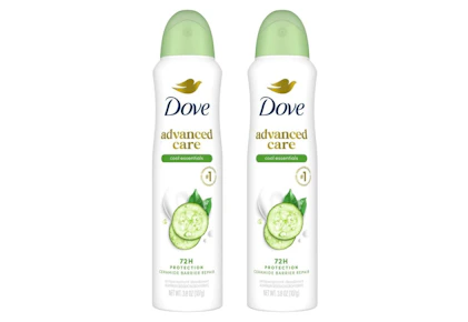 2 Dove Deodorant Dry Sprays