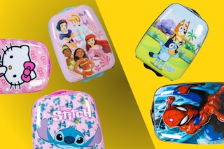 5 character kids' backpacks: Hello Kitty, Disney Princess, Stitch, Bluey & Spider-Man