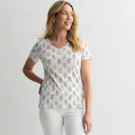 Croft & Barrow Women's V-Neck Tee