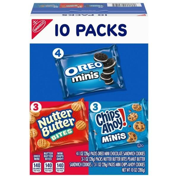 2 Nabisco Mini Cookie Variety Packs