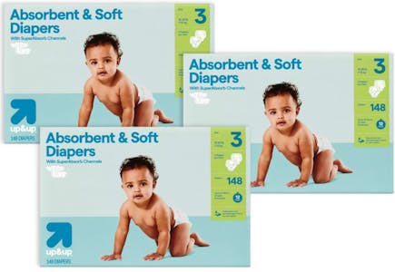 3 Up & Up Diaper Packs