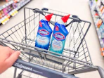 clorox toilet bowl cleaners in a walgreens cart