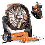 Camping Fan with LED Lantern