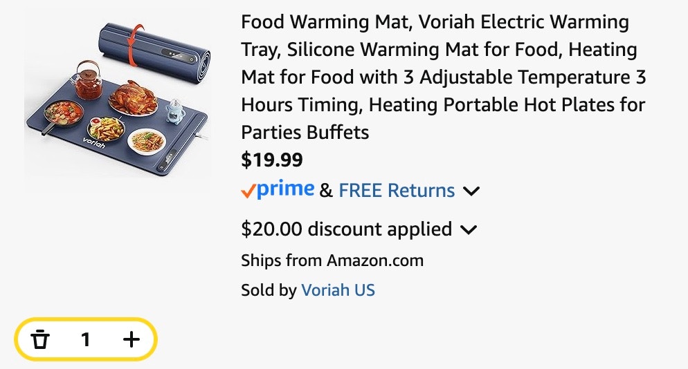 food warming mat