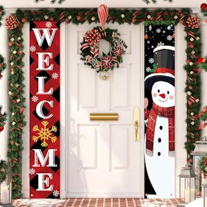 Christmas Door Banner Porch Signs